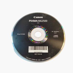 Canon Pixma MG2500 Series Setup CD-ROM For Windows OS Compact Disc